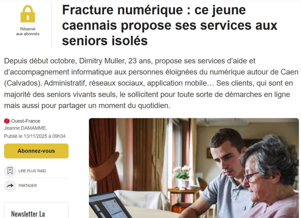 Dimitry MULLER aide informatique Ouest France